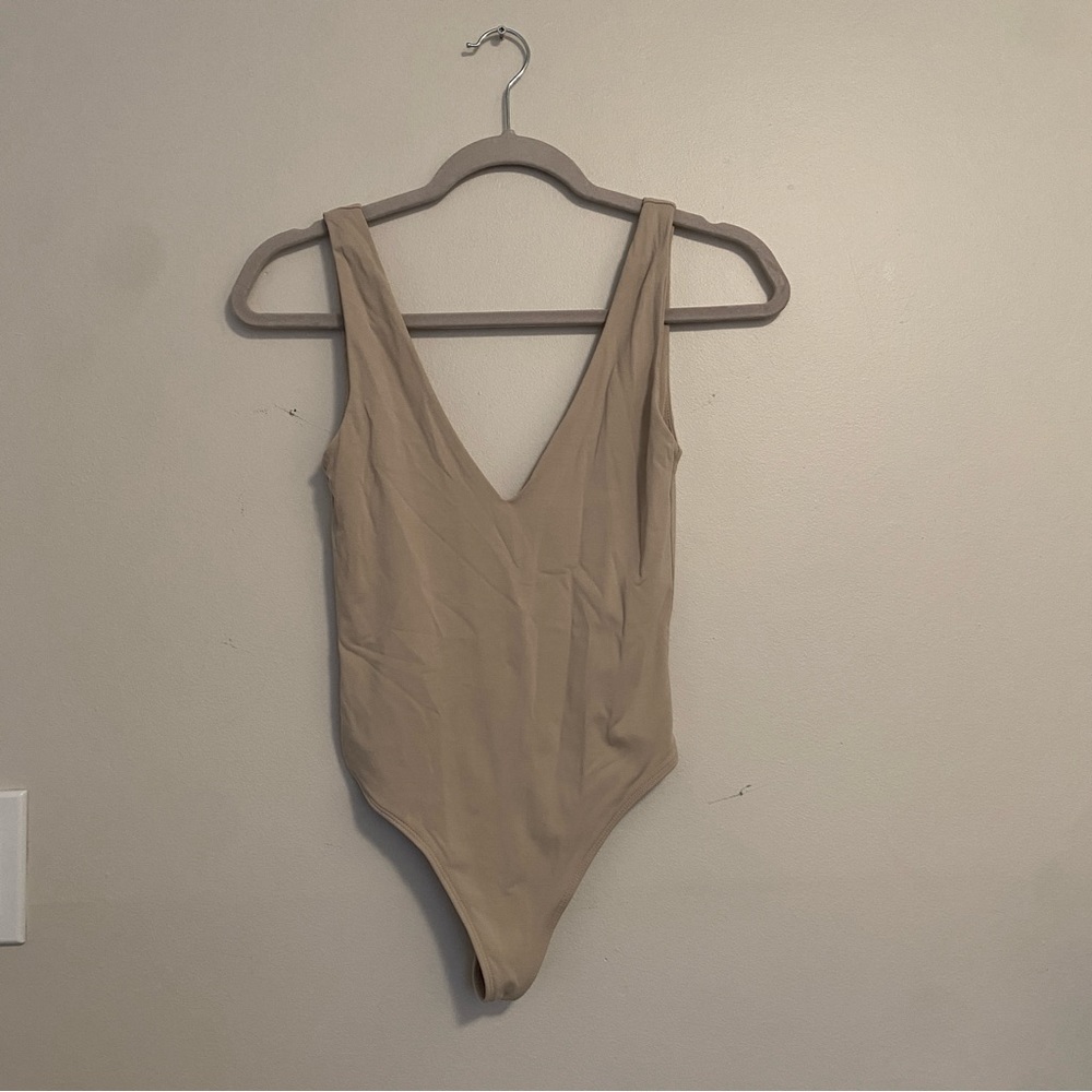 V neck tank top bodysuit Babaton